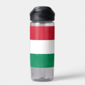 ハンガリー国旗を掲げたウォーターボトル ウォーターボトル (背面)