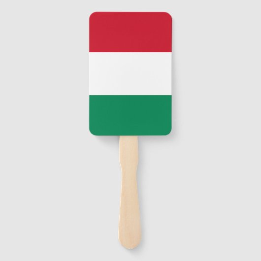 ハンガリー国旗を掲げたハンドファンのセット ハンドファン (裏面)