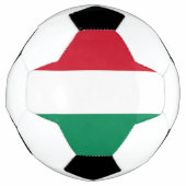 ハンガリー国旗を掲げた愛国的なサッカーボール サッカーボール (正面)
