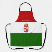 ハンガリー国旗を掲げた武器 エプロン (正面)