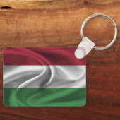 ハンガリー国旗キーチェーン キーホルダー (正面)