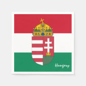 ハンガリー国旗パーティー/スポーツファン スタンダードカクテルナプキン (正面)