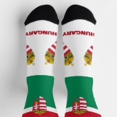 ハンガリー国旗地球に優し（国） ソックス (上部)