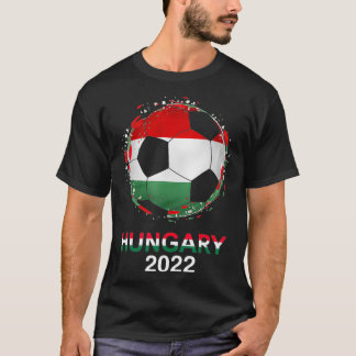 ハンガリー国旗2022サポーター・ハンガリー・サッカーチーム Tシャツ