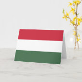 ハンガリー国旗 カード (黄色い花)