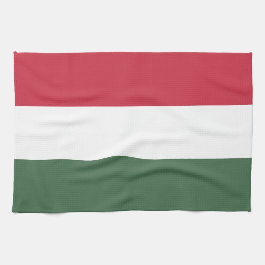 ハンガリー国旗 キッチンタオル (横)