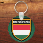 ハンガリー国旗 キーホルダー (正面)