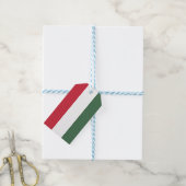 ハンガリー国旗 ギフトタグ (より糸つき)