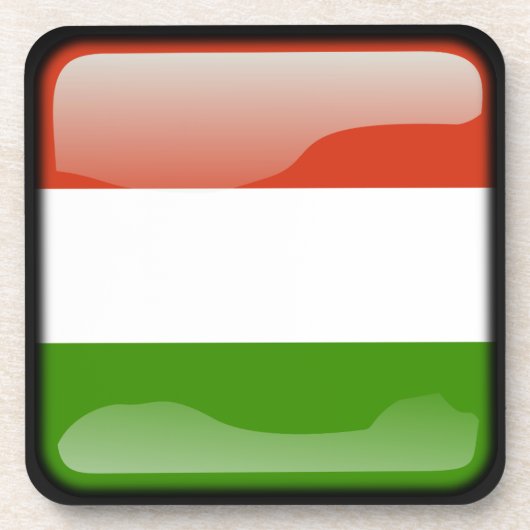 ハンガリー国旗 コースター (正面)