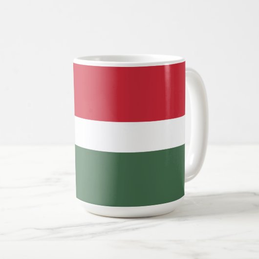ハンガリー国旗 コーヒーマグカップ (正面右)