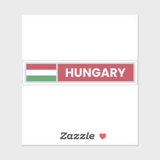 ハンガリー国旗 シール (シート)