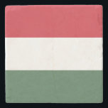 ハンガリー国旗 ストーンコースター<br><div class="desc">ハンガリーの愛国国旗。</div>