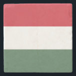 ハンガリー国旗 ストーンコースター<br><div class="desc">ハンガリーの愛国国旗。</div>