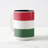 ハンガリー国旗 ツートーンマグカップ (正面左)