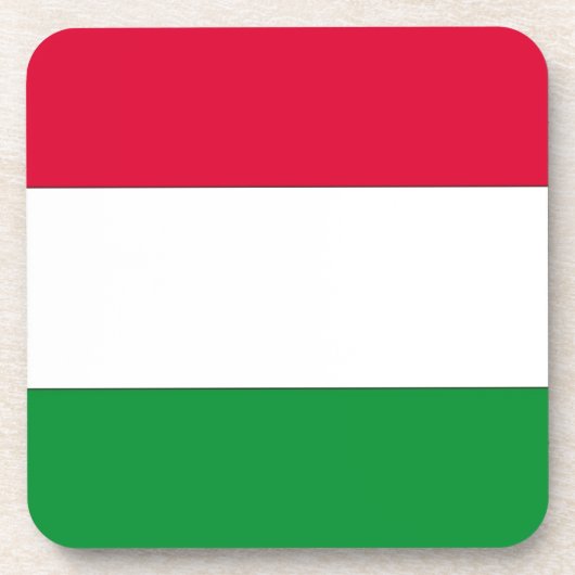 ハンガリー国旗、ハンガリー国旗 コースター (正面)