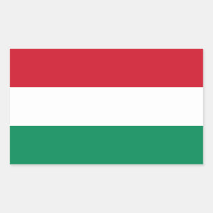 ハンガリー国旗/ハンガリー国旗 長方形シール