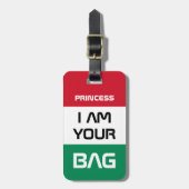 ハンガリー国旗&ハンガリー旅行/パーソナライズされたバッグ ラゲッジタグ (正面縦)