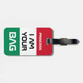 ハンガリー国旗&ハンガリー旅行/パーソナライズされたバッグ ラゲッジタグ (裏面横)