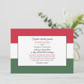 ハンガリー国旗、ハンガリー結婚国旗 招待状 (スタンド正面)