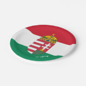 ハンガリー国旗 – パーティー、誕生日/スポーツ ペーパープレート (アングル)