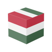 ハンガリー国旗 フォトキューブ (裏面アングル)