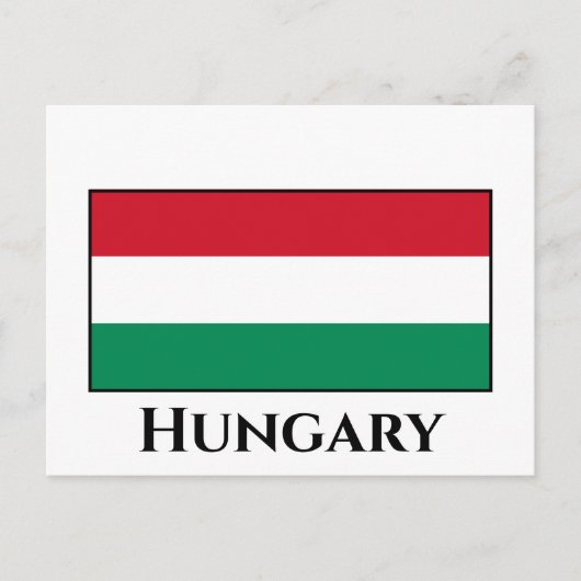 ハンガリー国旗 ポストカード (正面)
