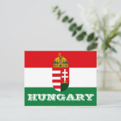 ハンガリー国旗 ポストカード (スタンド正面)