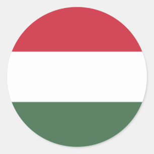 ハンガリー国旗 ラウンドシール