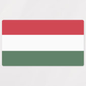 ハンガリー国旗 ラベル (デザイン1)