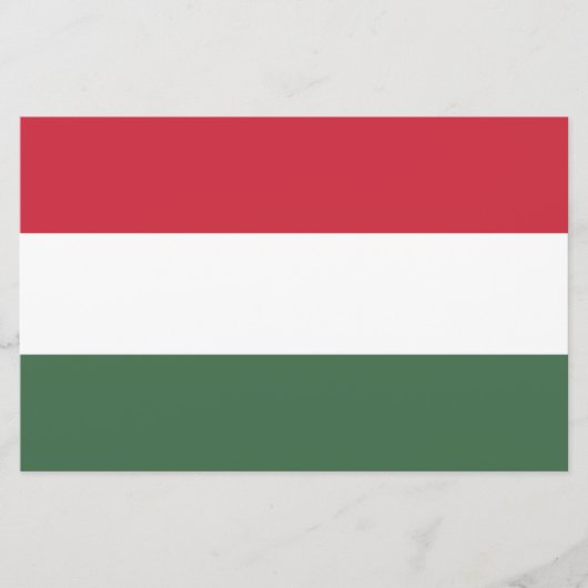 ハンガリー国旗 便箋 (正面)