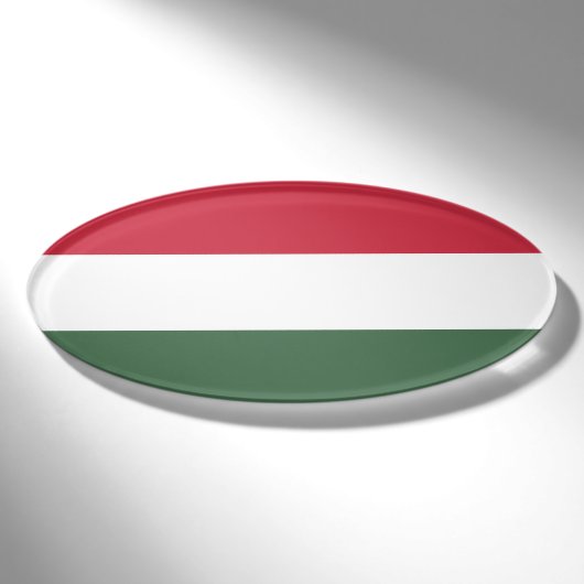 ハンガリー国旗 名札 (正面)