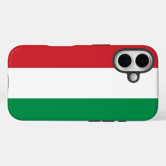 ハンガリー国旗 Case-Mate iPhoneケース (裏面 (横))