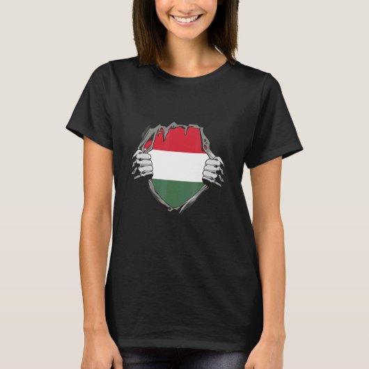 ハンガリー国旗 Tシャツ (正面)