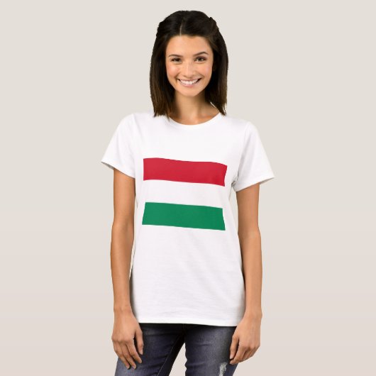 ハンガリー国旗 Tシャツ (正面フル)