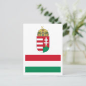 ハンガリー国旗HU ポストカード (スタンド正面)