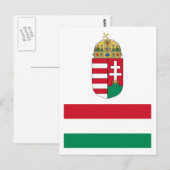 ハンガリー国旗HU ポストカード (正面/裏面)