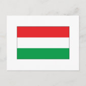 ハンガリー国旗Tシャツとギフト ポストカード (正面)