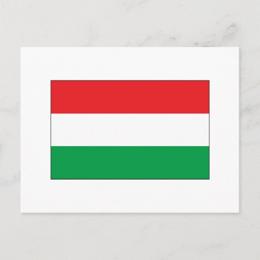 ハンガリー国旗Tシャツとギフト ポストカード (正面)
