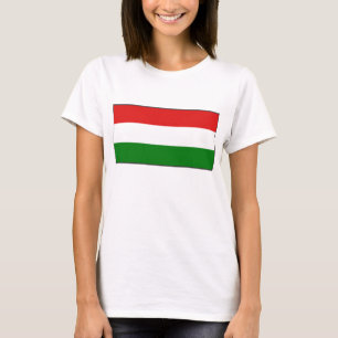 ハンガリー国旗x地図Tシャツ Tシャツ