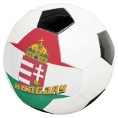 ハンガリー愛国的なサッカーとハンガリー国旗 サッカーボール (3/4)