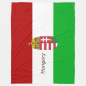 ハンガリー旗 フリースブランケット (正面)