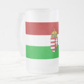 ハンガリー旗 フロストグラスビールジョッキ (正面左)