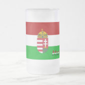 ハンガリー旗 フロストグラスビールジョッキ (中央)