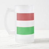 ハンガリー旗 フロストグラスビールジョッキ (左)