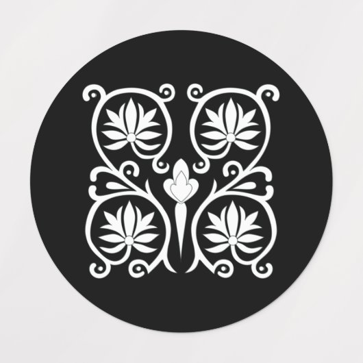 ハンガリー旧フォーク模様 ラベル (デザイン5)