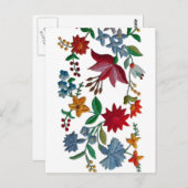 ハンガリー民族刺繍 ポストカード (正面/裏面)