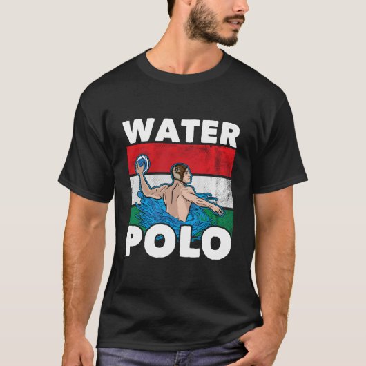 ハンガリー水球選手のためのハンガリー水球 Tシャツ (正面)