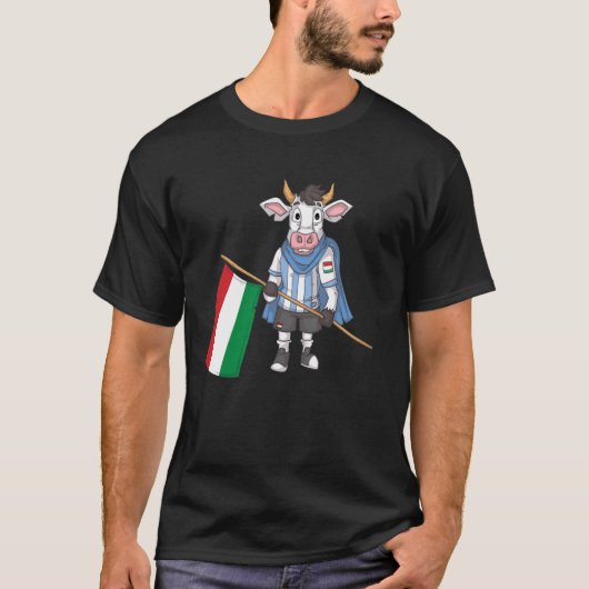 ハンガリー牛ハンガリーのファン Tシャツ (正面)