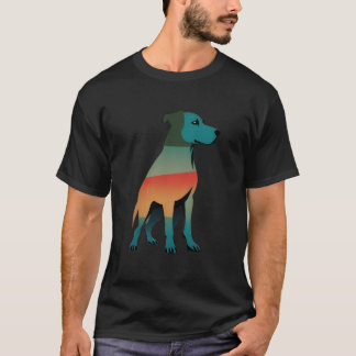 ハンガリー犬の夕焼けTシャツ Tシャツ