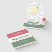 ハンガリー独立日国旗 ストーンコースター (横)